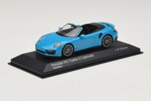 Porsche 911 991.1 Turbo S Kabriolet Modrý Minichamps 1:43 410067182 Kov – obrázek 2 z 5