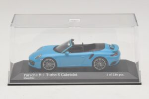 Porsche 911 991.1 Turbo S Kabriolet Modrý Minichamps 1:43 410067182 Kov – obrázek 4 z 5