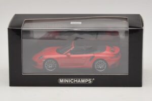 Porsche 911 991.1 Turbo S Kabriolet Červený Minichamps 1:43 410067180 Kov – obrázek 5 z 5