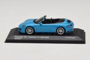 Porsche 911 991.2 Carrera 4 Kabriolet Modrý Minichamps 1:43 Porsche 911 991.2 Carrera 4 Kabriolet Modrý Minichamps 1:43 410067232 Kov