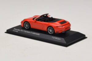 Porsche 911 991.2 Carrera 4 Kabriolet Oranžový Minichamps 1:43 410067231 Kov – obrázek 3 z 5