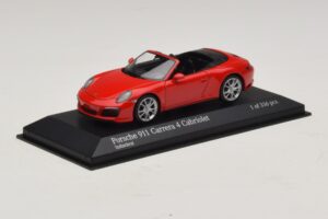 Porsche 911 991.2 Carrera 4 Kabriolet Červený Minichamps 1:43 410067230 Kov – obrázek 2 z 5