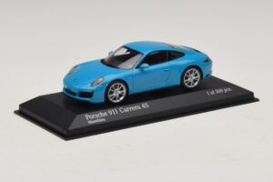 Porsche 911 991.2 Carrera 4S Modrý Minichamps 1:43 410067242 Kov – obrázek 2 z 5