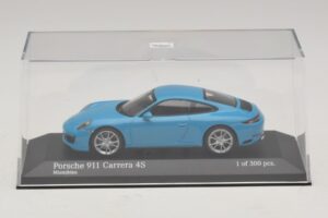 Porsche 911 991.2 Carrera 4S Modrý Minichamps 1:43 410067242 Kov – obrázek 4 z 5
