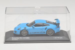 Porsche 911 991 GT3 RS Modrý Minichamps 1:43 410063222 Kov – obrázek 4 z 5