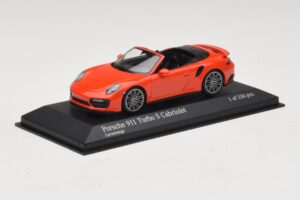 Porsche 911 991 Turbo S Kabriolet Oranžový Minichamps 1:43 410067181 Kov – obrázek 2 z 5