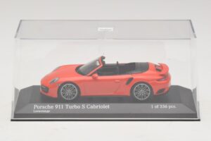 Porsche 911 991 Turbo S Kabriolet Oranžový Minichamps 1:43 410067181 Kov – obrázek 4 z 5