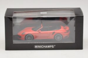 Porsche 911 991 Turbo S Kabriolet Oranžový Minichamps 1:43 410067181 Kov – obrázek 5 z 5