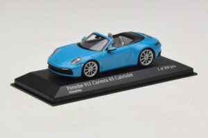 Porsche 911 992 Carrera 4S Kabriolet Modrý Minichamps 1:43 410069332 Kov – obrázek 2 z 5