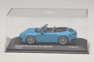 Porsche 911 992 Carrera 4S Kabriolet Modrý Minichamps 1:43 410069332 Kov – obrázek 4 z 5