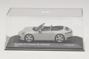 Porsche 911 992 Carrera 4S Kabriolet Šedý Minichamps 1:43 410069331 Kov – obrázek 4 z 5