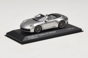 Porsche 911 992 Carrera 4S Kabriolet Stříbrný Minichamps 1:43 410069330 Kov – obrázek 2 z 5