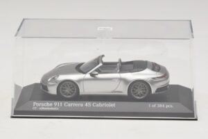 Porsche 911 992 Carrera 4S Kabriolet Stříbrný Minichamps 1:43 410069330 Kov – obrázek 4 z 5