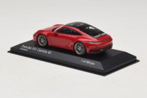 Porsche 911 992 Carrera 4S Červený Minichamps 1:43 410069321 Kov – obrázek 3 z 5