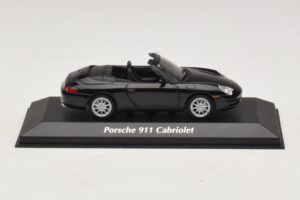Porsche 911 996 Kabriolet Černá Metalíza Maxichamps 1:43 Porsche 911 996 Kabriolet Černá Metalíza Maxichamps 1:43 940061030 Kov