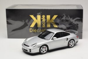 Porsche 911 996 GT2 Stříbrný KK-Scale 1:18 KKDC181451 Kov – obrázek 6 z 6