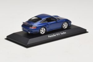 Porsche 911 996 Turbo Blue Metallic Maxichamps 1:43 940069301 Kov – obrázek 2 z 5