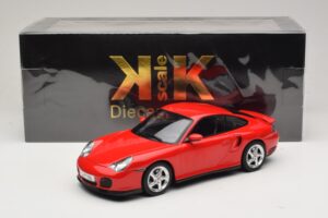 Porsche 911 996 Turbo Červený KK-Scale 1:18 KKDC181474 Kov – obrázek 6 z 6