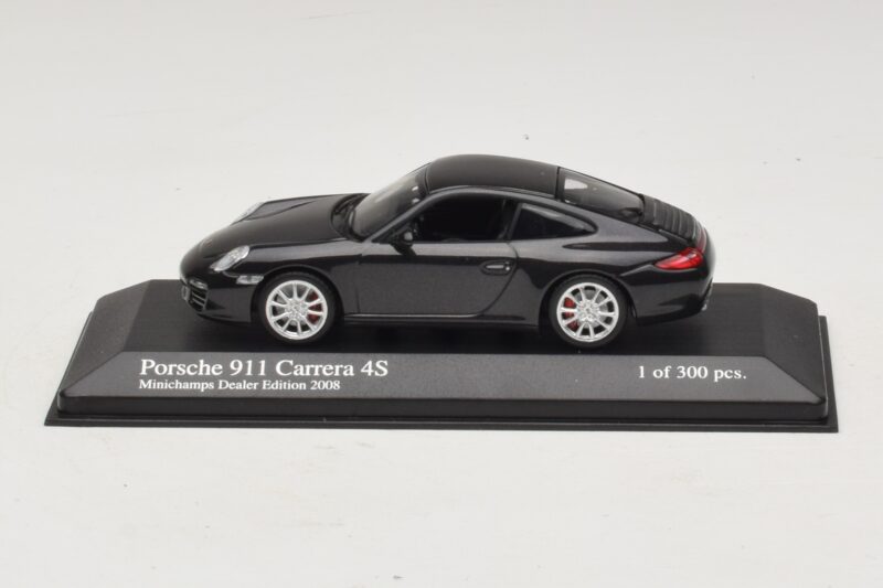 Porsche 911 997 Carrera 4S Šedá Metalíza Minichamps 1:43 403066430 Kov