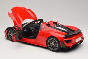 Porsche 918 Spyder Weissach Package Guards Red AUTOart 1:12 12122 Kov – obrázek 5 z 8