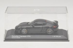 Porsche Cayman GT4 981 Black Metallic Minichamps 1:43 410066121 Kov – obrázek 4 z 5