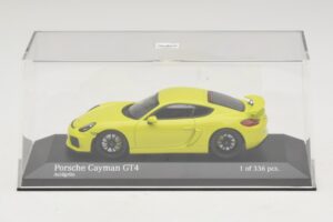 Porsche Cayman GT4 981 Zelený Minichamps 1:43 410066122 Kov – obrázek 4 z 5