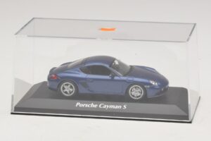 Porsche Cayman S 987 Modrá Metalíza Maxichamps 1:43 940065621 Kov – obrázek 4 z 5