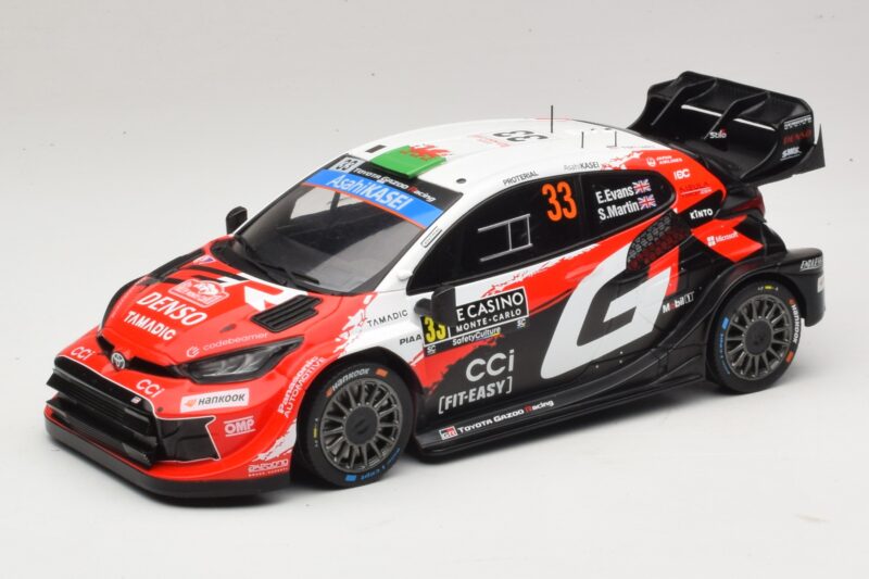 Toyota GR Yaris Rally1 #33 E. Evans / S. Martin Rally Monte Carlo 2026 IXO 1:18 18RMC269B Kov