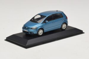 Volkswagen Golf Plus Mk5 Modrá Metalíza Náhradní Krabice Minichamps 1:43 GOLF02-R1 Kov – obrázek 2 z 5