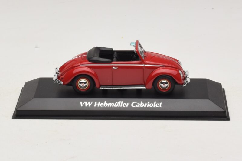 Volkswagen Hebmuller Kabriolet Červený Maxichamps 1:43 940052131 Kov