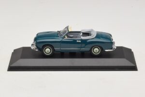 Volkswagen Karmann Ghia Kabriolet Tmavě Modrý Minichamps 1:43 GHIA001 Kov