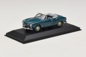 Volkswagen Karmann Ghia Kabriolet Tmavě Modrý Minichamps 1:43 GHIA001 Kov – obrázek 2 z 5
