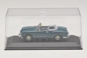 Volkswagen Karmann Ghia Kabriolet Tmavě Modrý Minichamps 1:43 GHIA001 Kov – obrázek 4 z 5