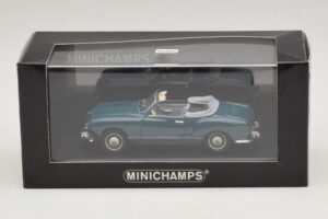 Volkswagen Karmann Ghia Kabriolet Tmavě Modrý Minichamps 1:43 GHIA001 Kov – obrázek 5 z 5