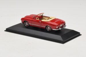 Volkswagen Karmann Ghia Kabriolet Tmavě Červený Minichamps 1:43 5032 Kov – obrázek 3 z 5