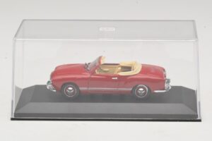Volkswagen Karmann Ghia Kabriolet Tmavě Červený Minichamps 1:43 5032 Kov – obrázek 4 z 5